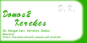 domos2 kerekes business card